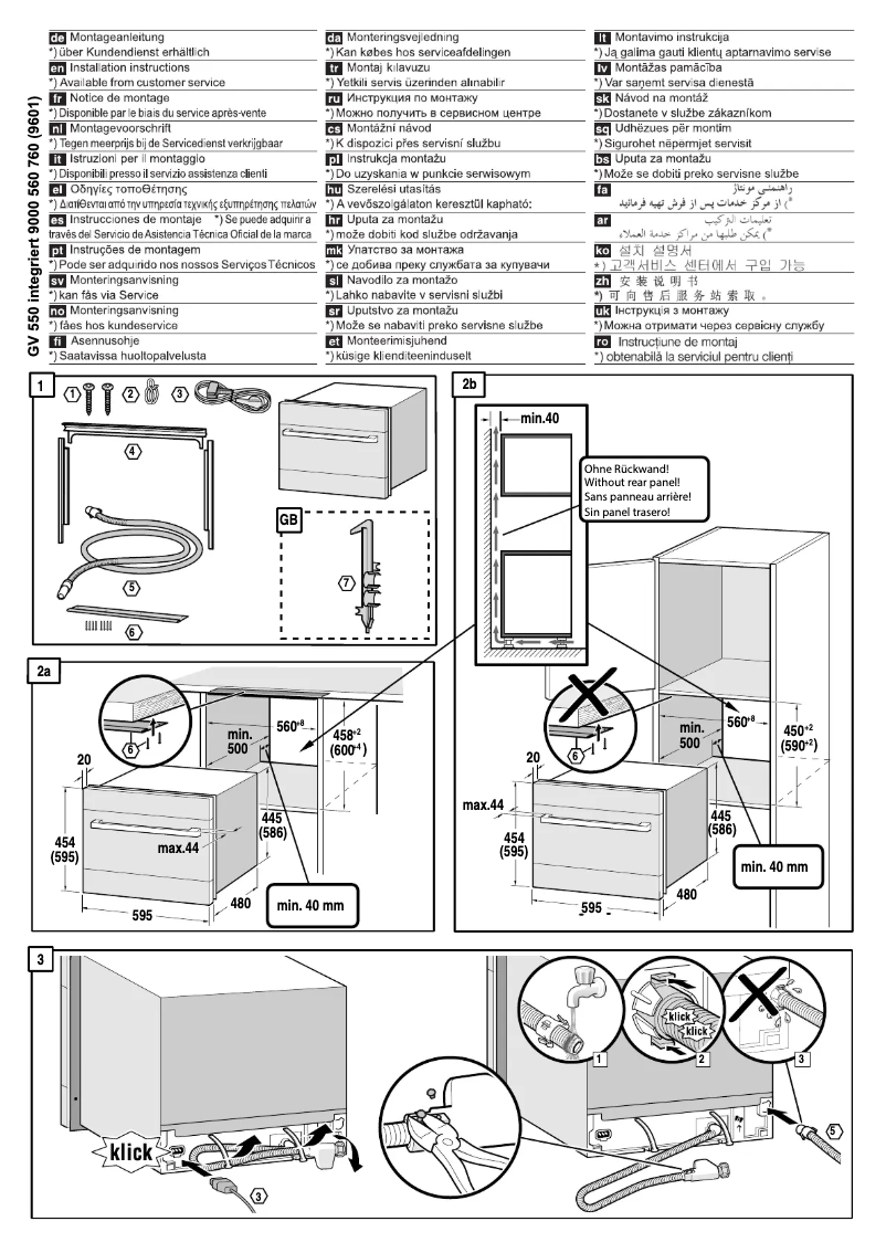 Página 1 del manual Guía de instalación Blaupunkt 5VC 730XA