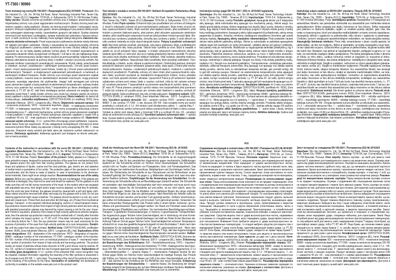 Página 1 del manual Manual de usuario Yato YT-7360