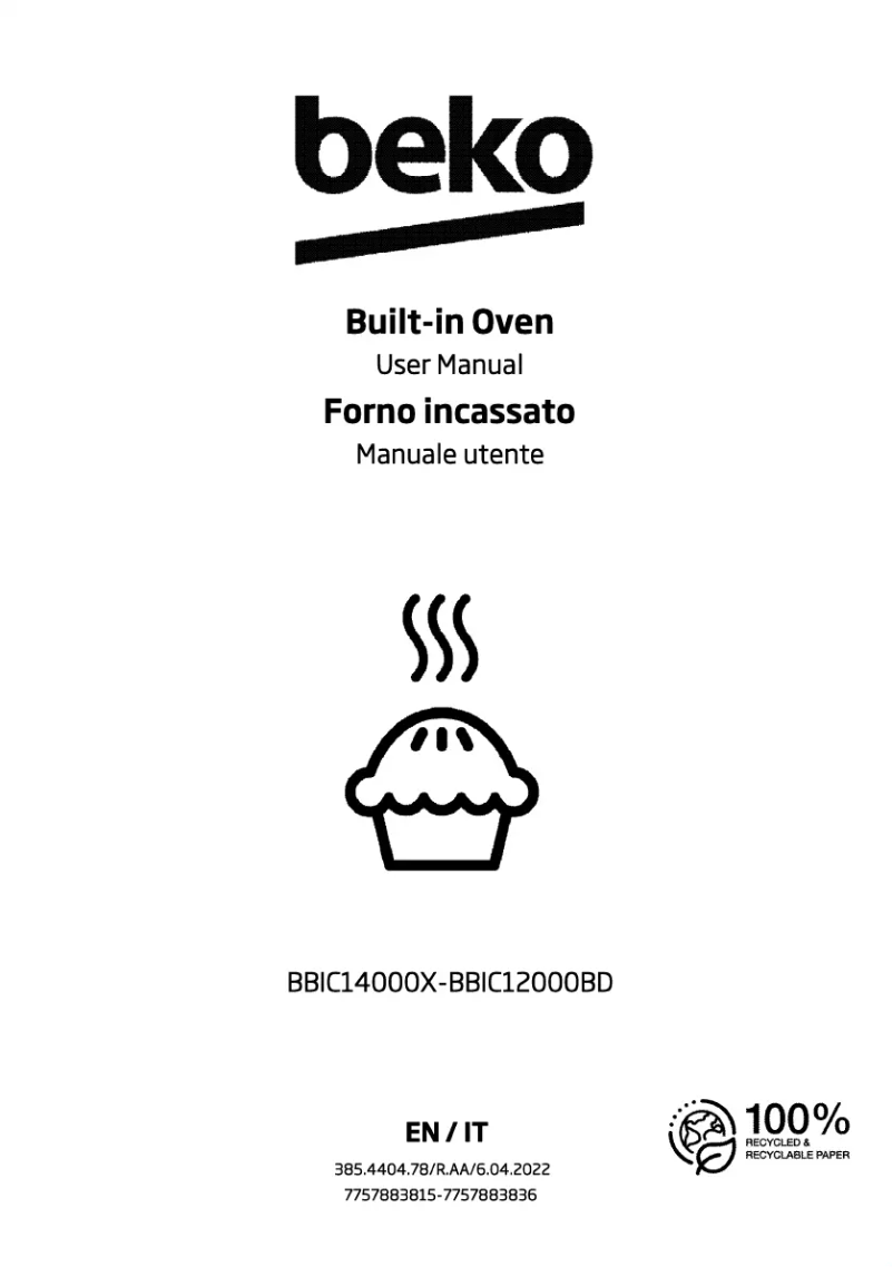 Página 1 del manual Manual de instrucciones Beko BBIC14000X