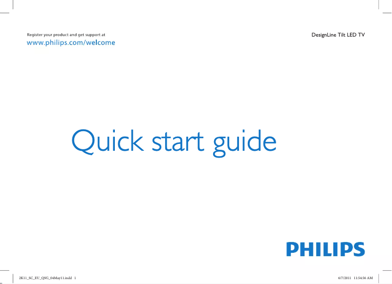 Imagen de la primera página del manual del dispositivo DesignLine 26PDL4916H