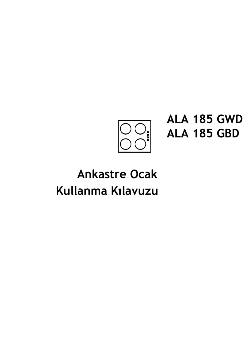 Imagen de la primera página del manual del dispositivo ALA 185 GWD