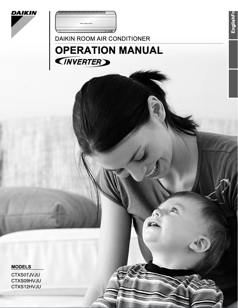 Imagen de la primera página del manual del dispositivo Inverter CTXS07JVJU