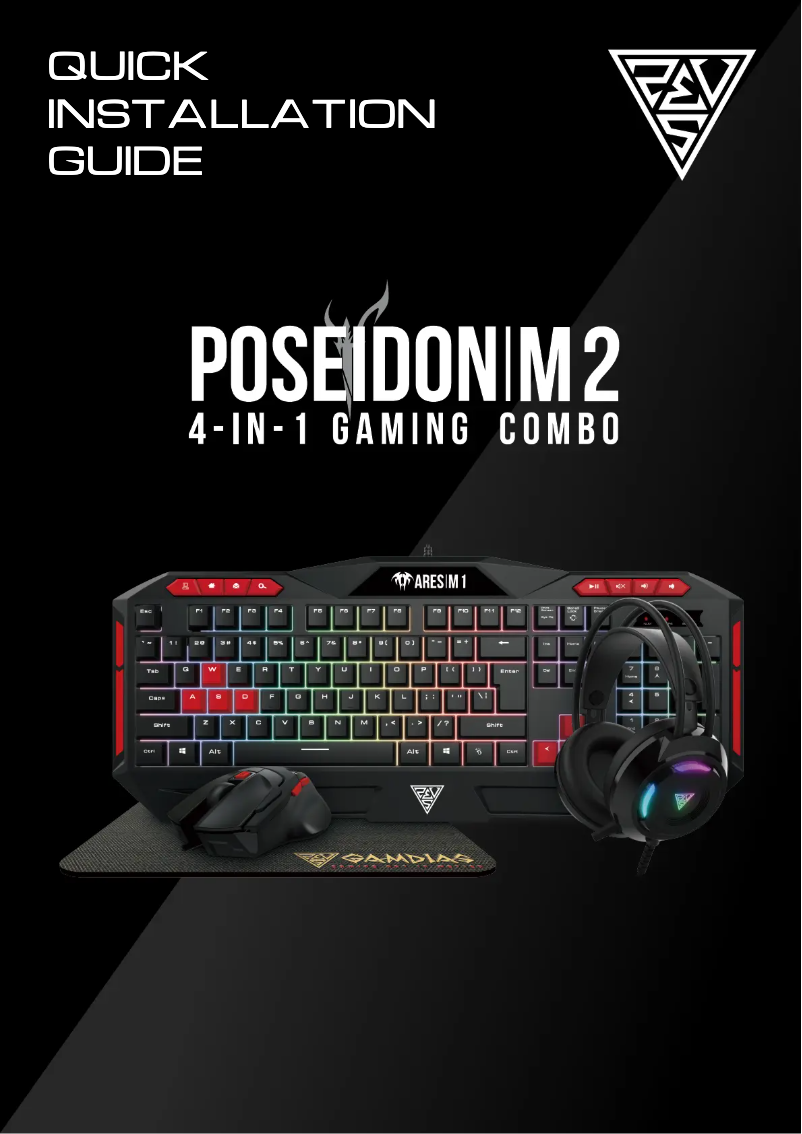 Página 1 del manual Manual de usuario Gamdias Poseidon M2