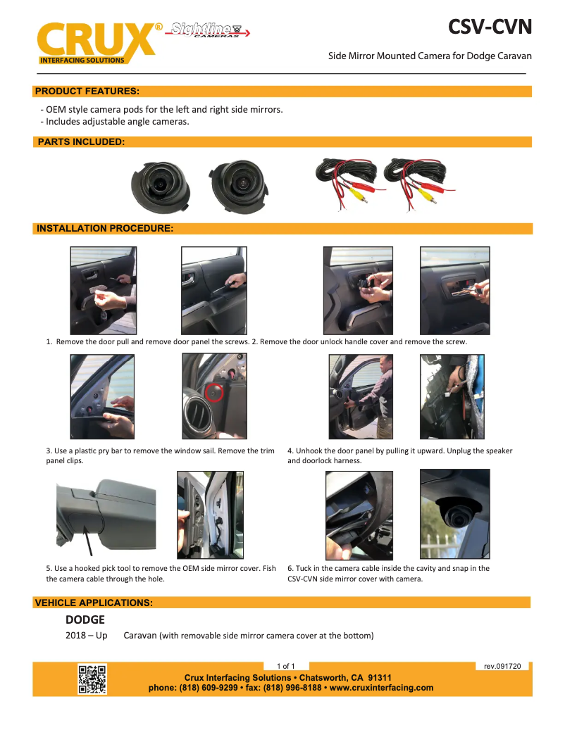 Imagen de la primera página del manual del dispositivo CSV-CVN