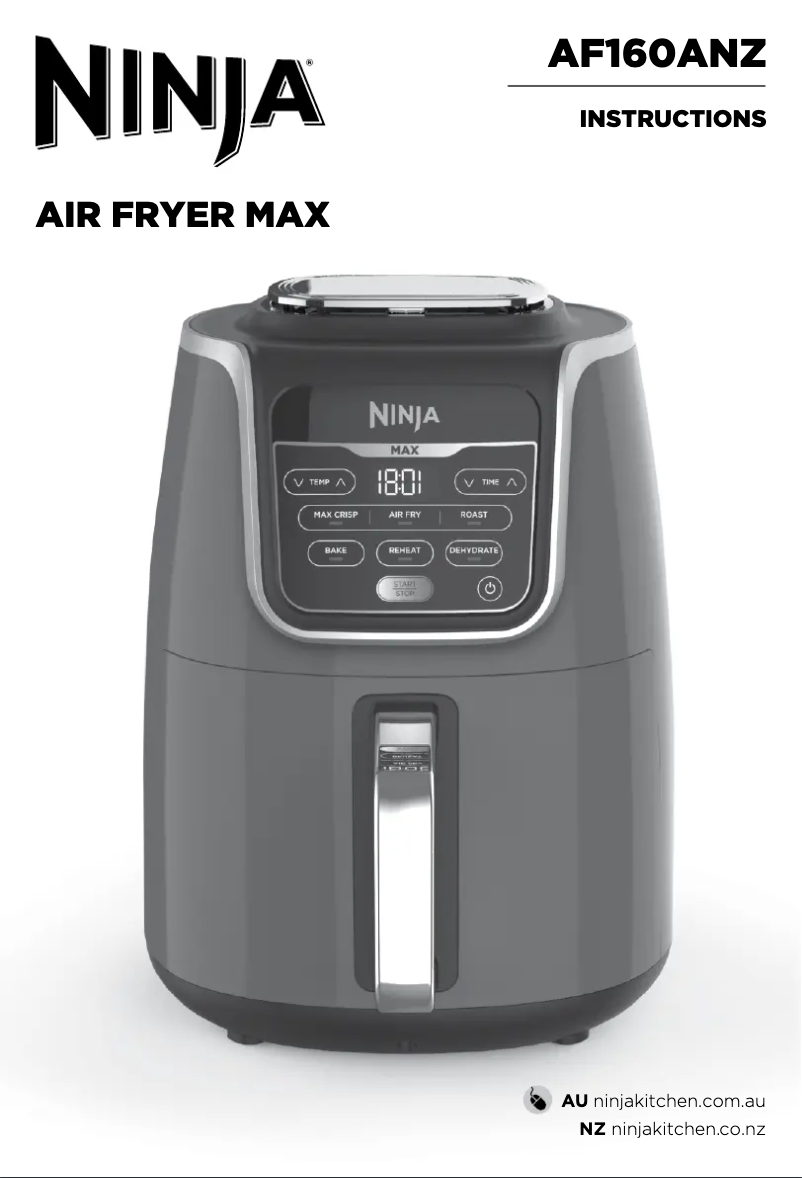 Página 1 del manual Manual de usuario Ninja Air Fryer Max AF160ANZ
