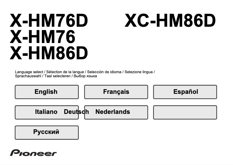 Imagen de la primera página del manual del dispositivo XC-HM86D