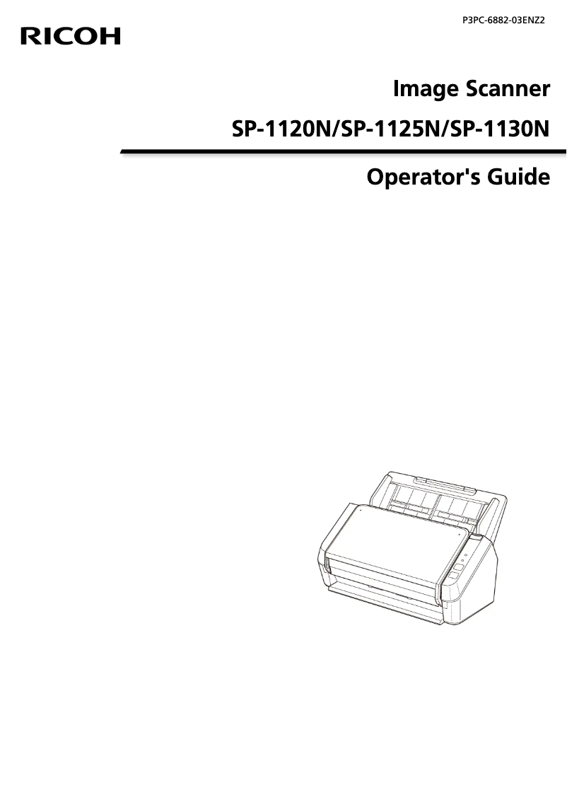 Imagen de la primera página del manual del dispositivo SP-1120N