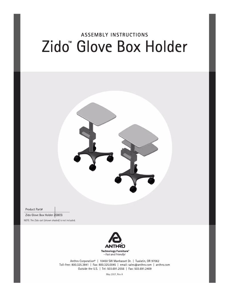 Imagen de la primera página del manual del dispositivo ZGBCG