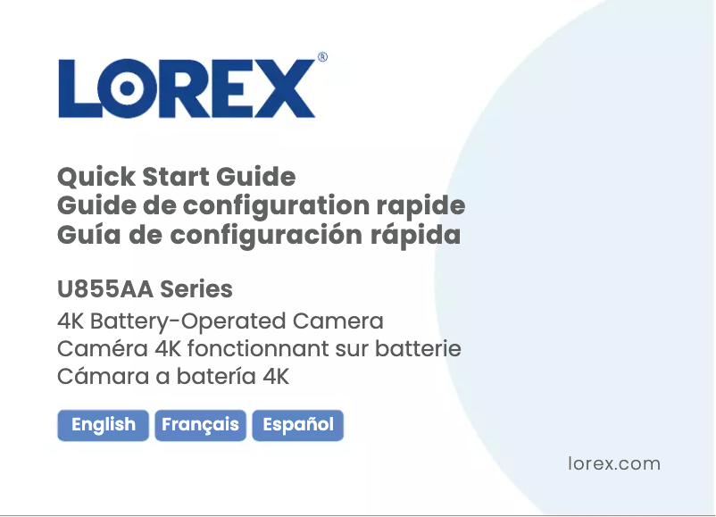 Página 1 del manual Manual de usuario Lorex U855AA-E