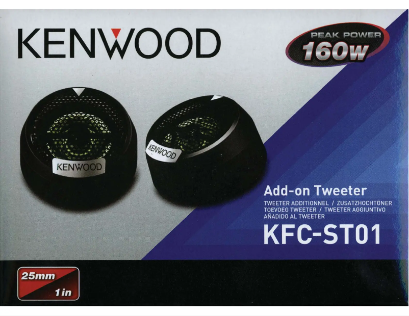 Página nº 1 - Manual de usuario Kenwood KFC-ST01