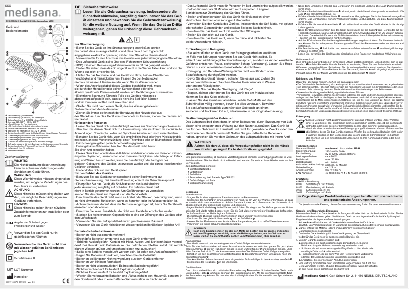 Página nº 1 - Manual de usuario Medisana MBH