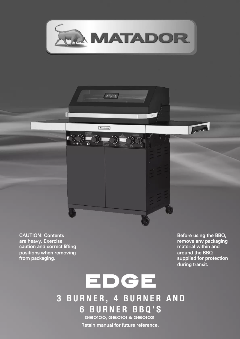 Página 1 del manual Manual de usuario Matador Edge