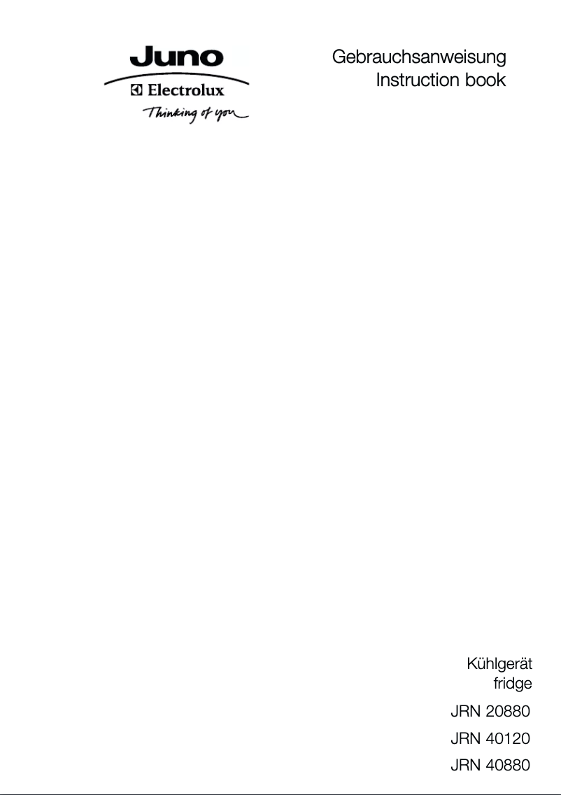 Imagen de la primera página del manual del dispositivo JRN40120