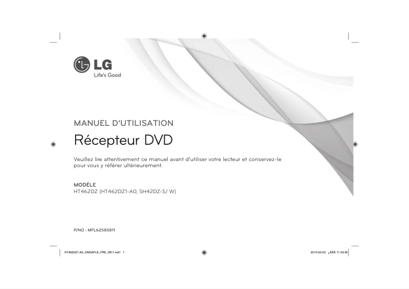 Página nº 1 - Manual de usuario LG HT-462DZ