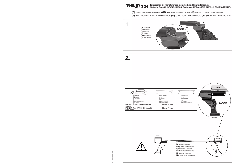 Página 1 del manual Manual de usuario Twinny Load S 24