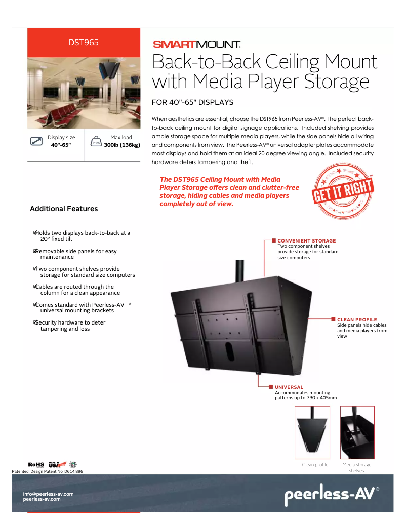 Imagen de la primera página del manual del dispositivo DST965