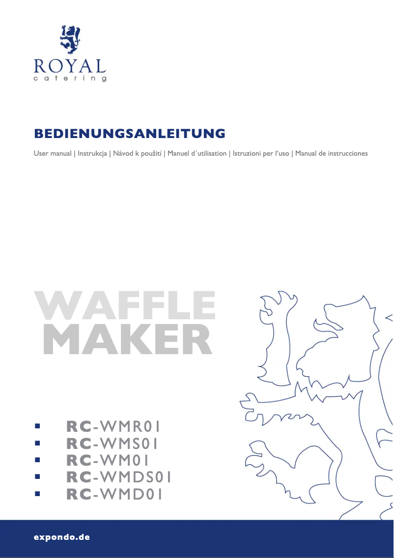 Página 1 del manual Manual de usuario Royal Catering RC-WMR01