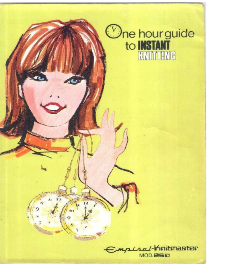 Imagen de la primera página del manual del dispositivo Knitmaster 250