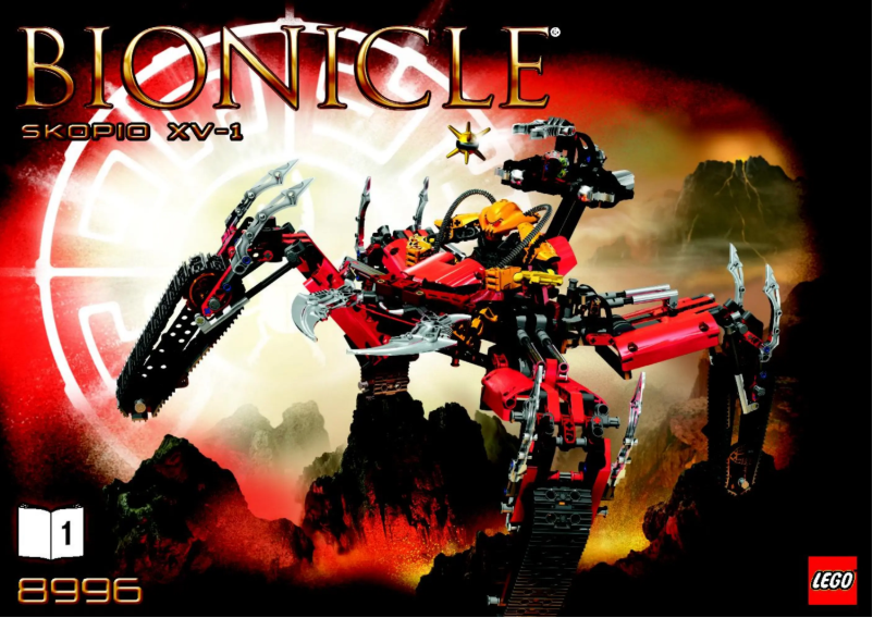 Página 1 del manual Manual de usuario Lego Bionicle 8996