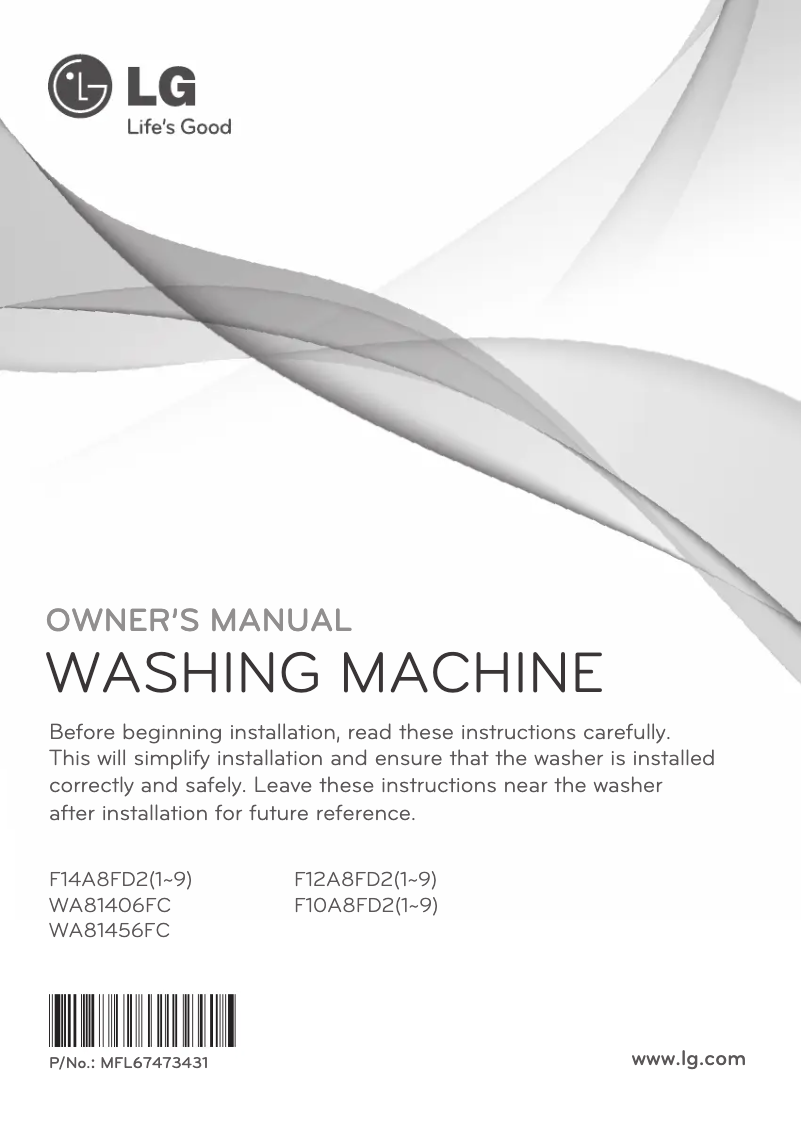 Imagen de la primera página del manual del dispositivo WA81456FC