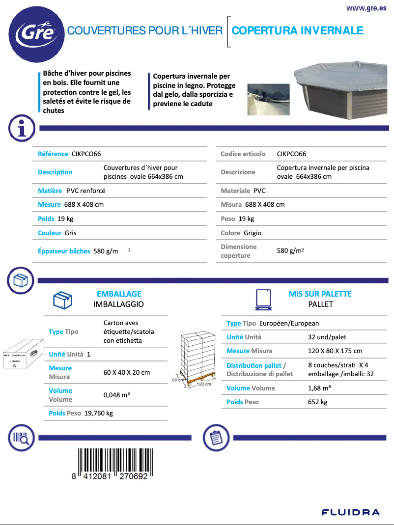 Imagen de la primera página del manual del dispositivo CIKPCO66