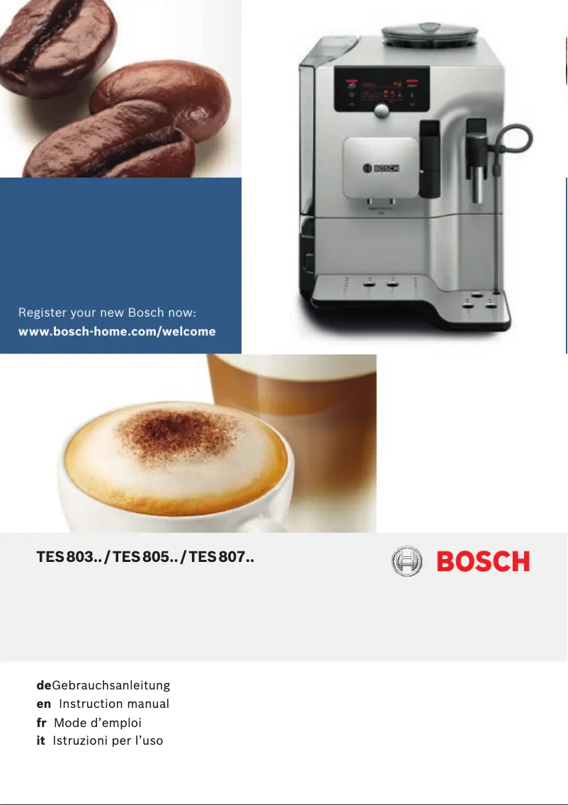 Página nº 1 - Manual de usuario Bosch VeroSelection 300 TES803M9DE