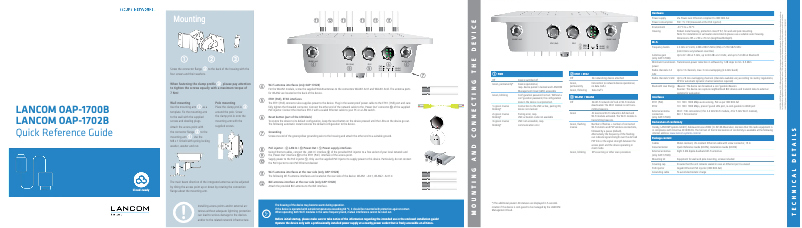 Página 1 del manual Manual de usuario Lancom OAP-1700B
