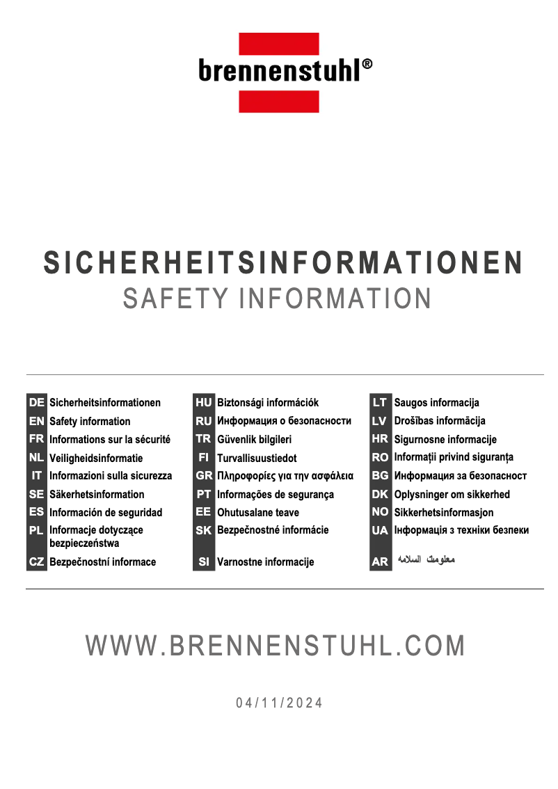 Página 1 del manual Manual de usuario Brennenstuhl Garant G