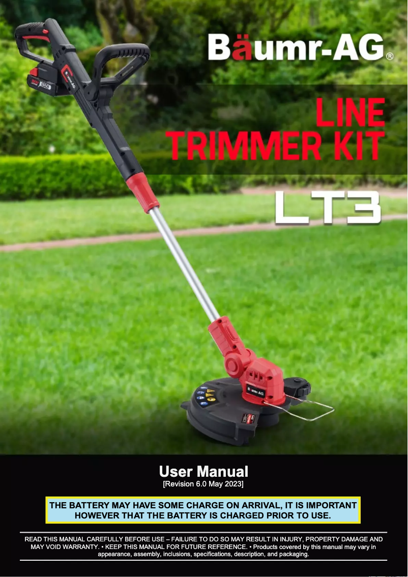 Imagen de la primera página del manual del dispositivo LT3