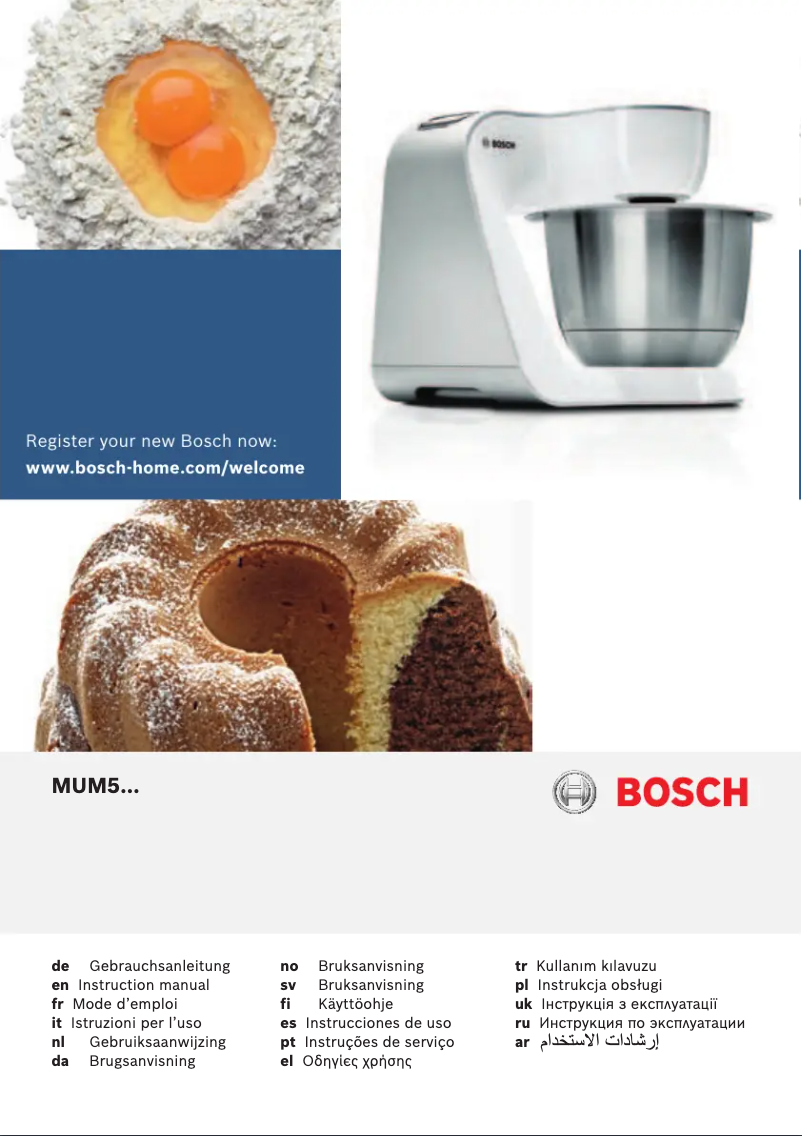 Página 1 del manual Manual de usuario Bosch CreationLine MUM58K20