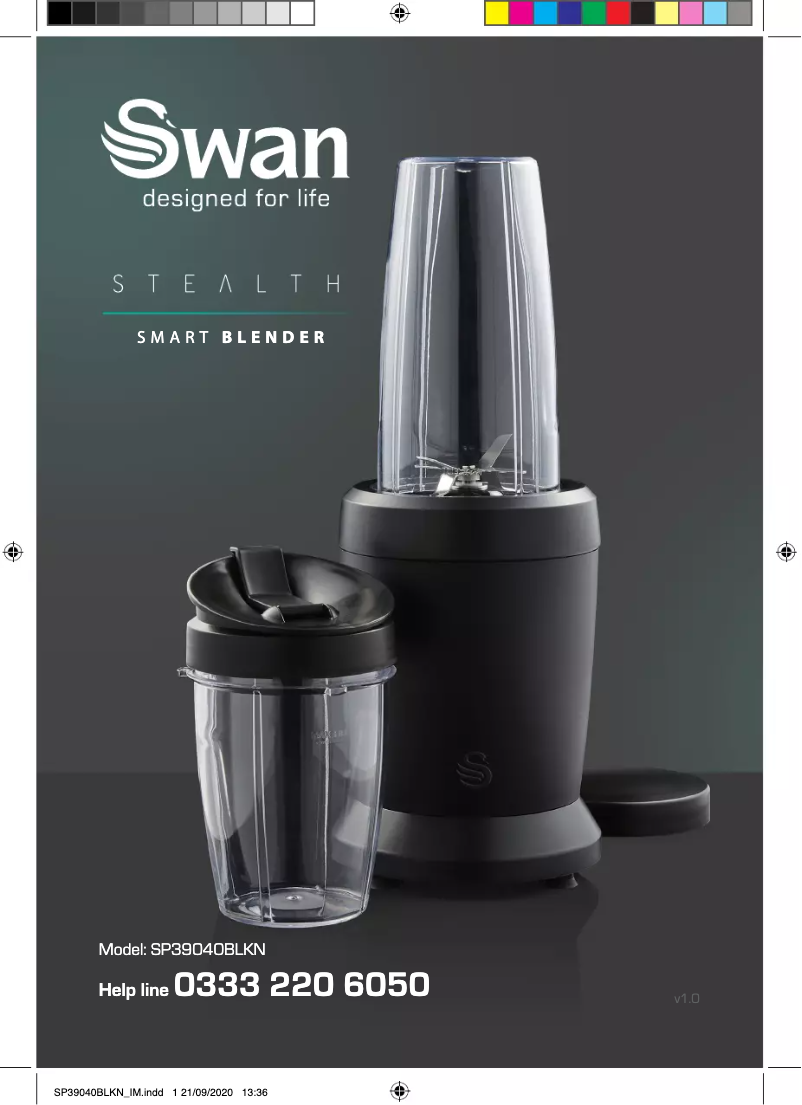 Imagen de la primera página del manual del dispositivo Stealth SP39040BLKN