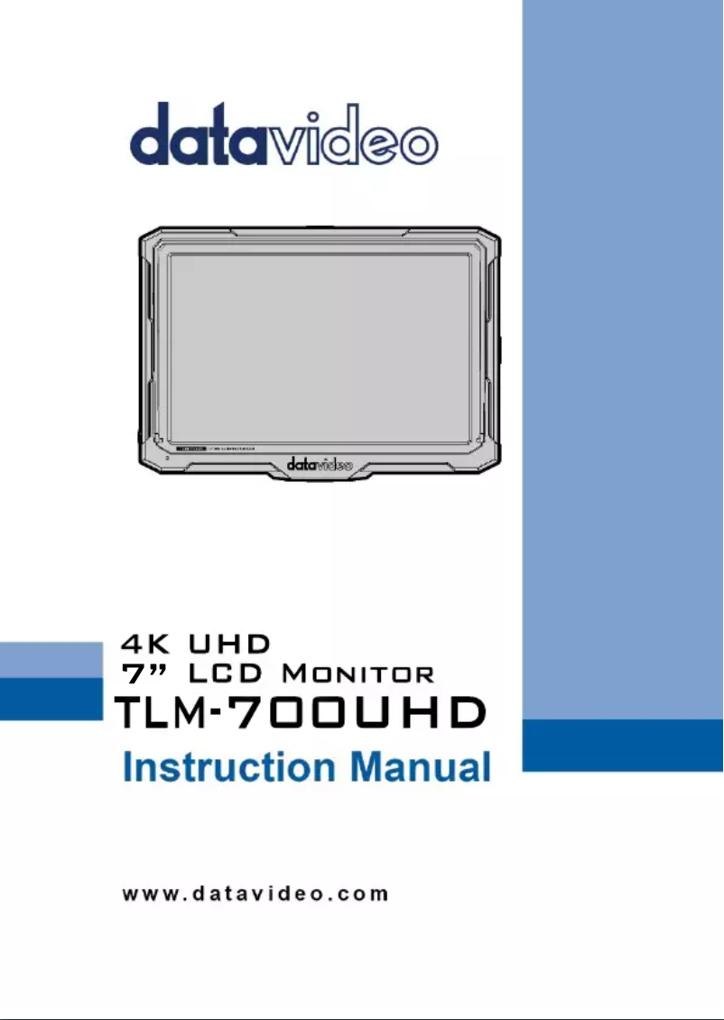 Página 1 del manual Manual de usuario DataVideo TLM-700UHD
