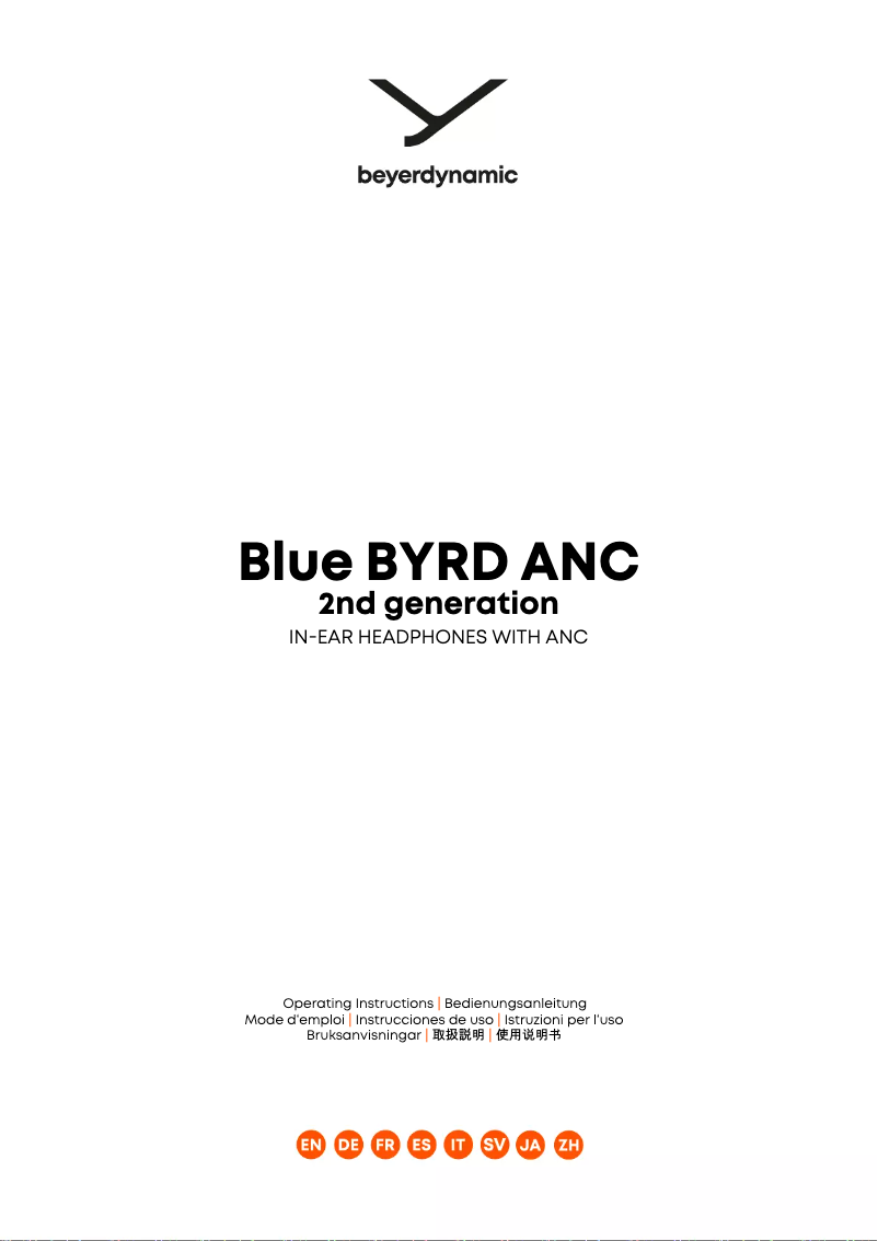 Página 1 del manual Manual de usuario Beyerdynamic Blue BYRD ANC