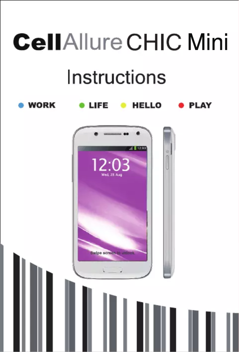 Página 1 del manual Manual de usuario CellAllure Chic Mini