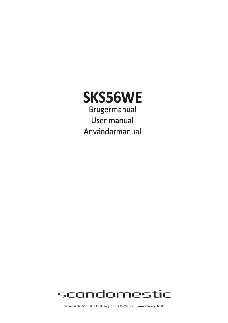 Imagen de la primera página del manual del dispositivo SKS56WE