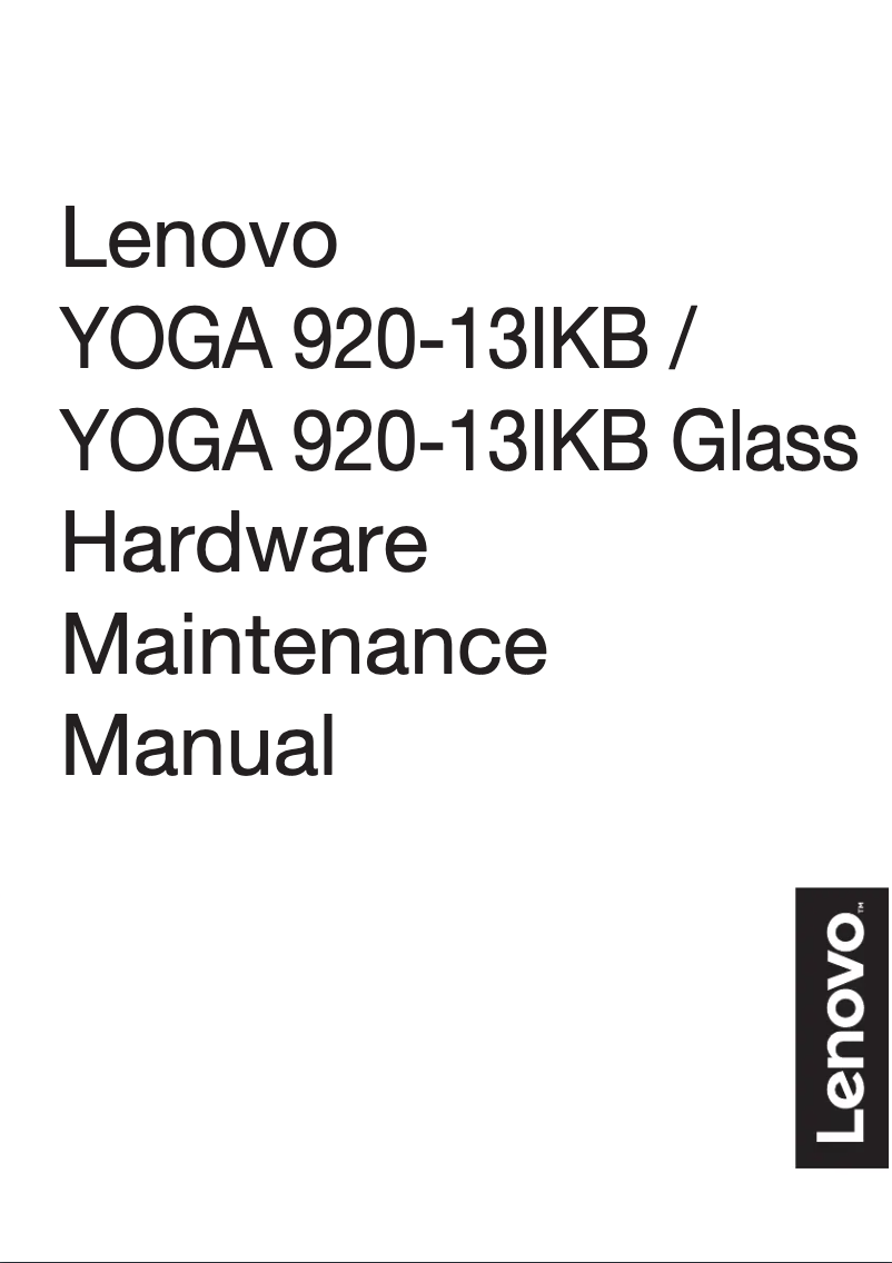 Página nº 1 - Manual de usuario Lenovo Yoga 920