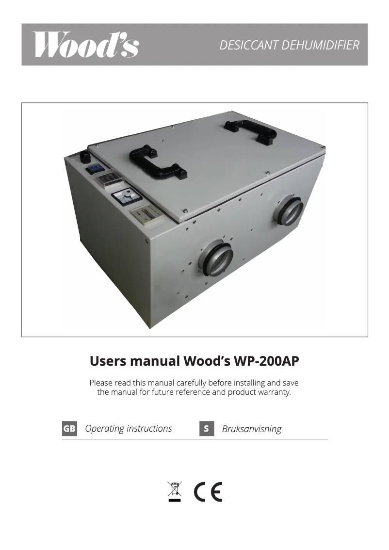 Página 1 del manual Manual de usuario Wood's WP-200AP