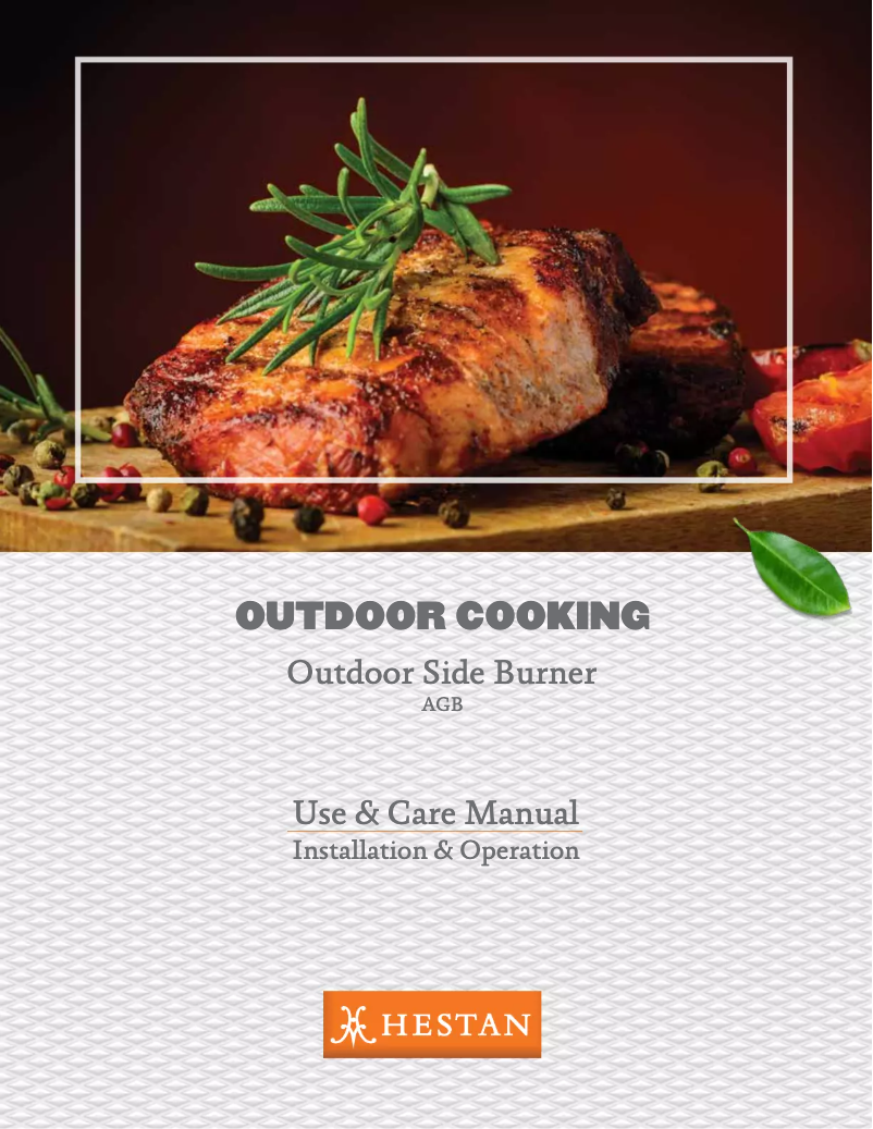 Página 1 del manual Manual de usuario Hestan AGB122-NG