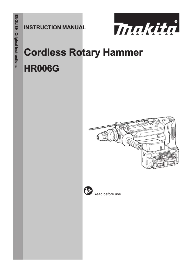 Página 1 del manual Manual de usuario Makita HR006GD202