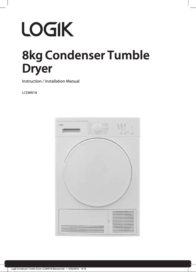 Página 1 del manual Manual de usuario Logik LCD8W18