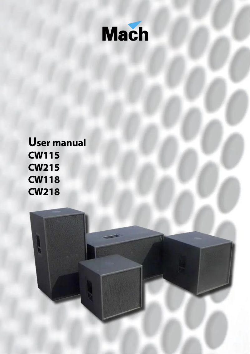 Página 1 del manual Manual de usuario Martin Mach CW118