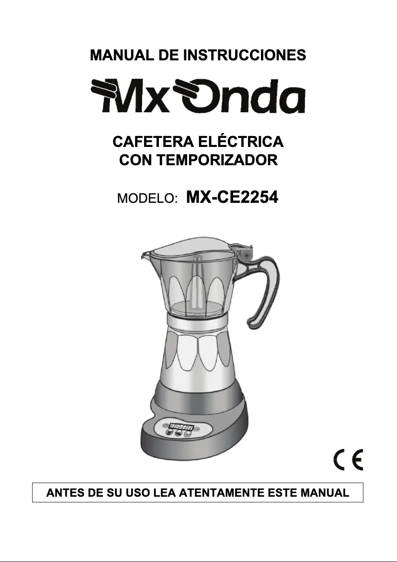 Página 1 del manual Manual de usuario Mx Onda MX-CE2254