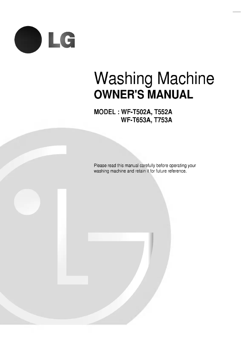 Imagen de la primera página del manual del dispositivo WF-T753A