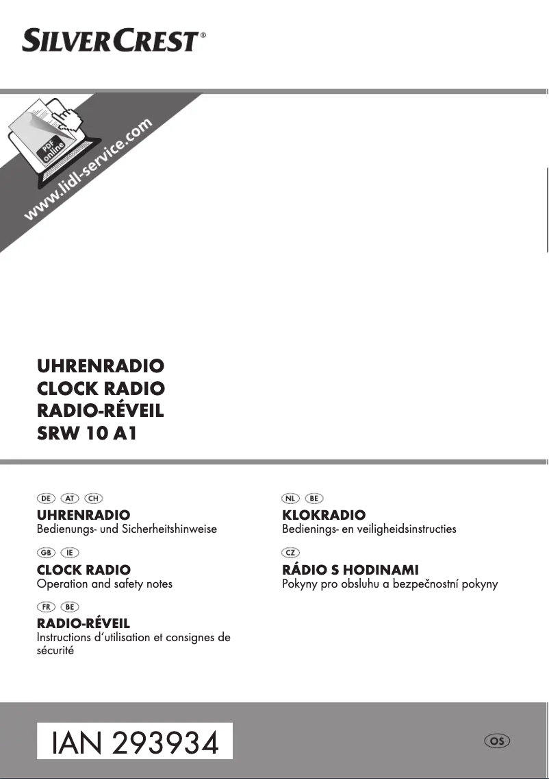 Imagen de la primera página del manual del dispositivo SRW 10 A1