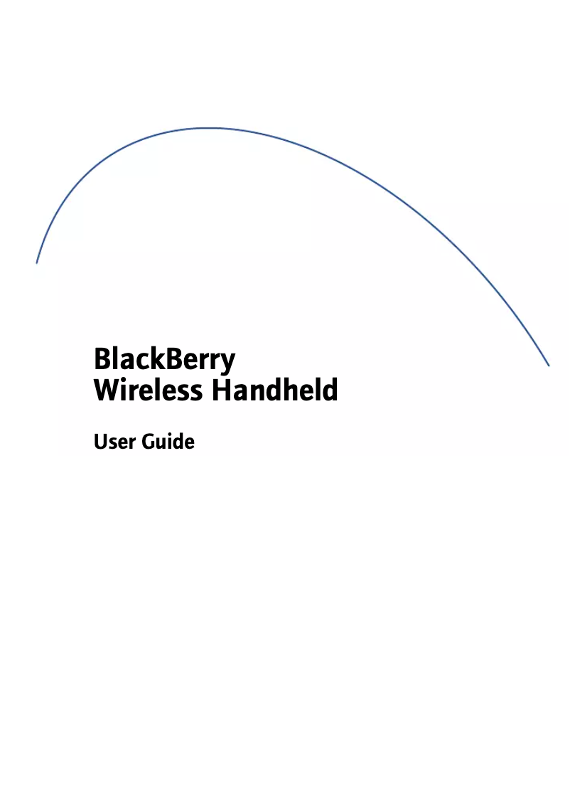 Página 1 del manual Manual de usuario BlackBerry 7270