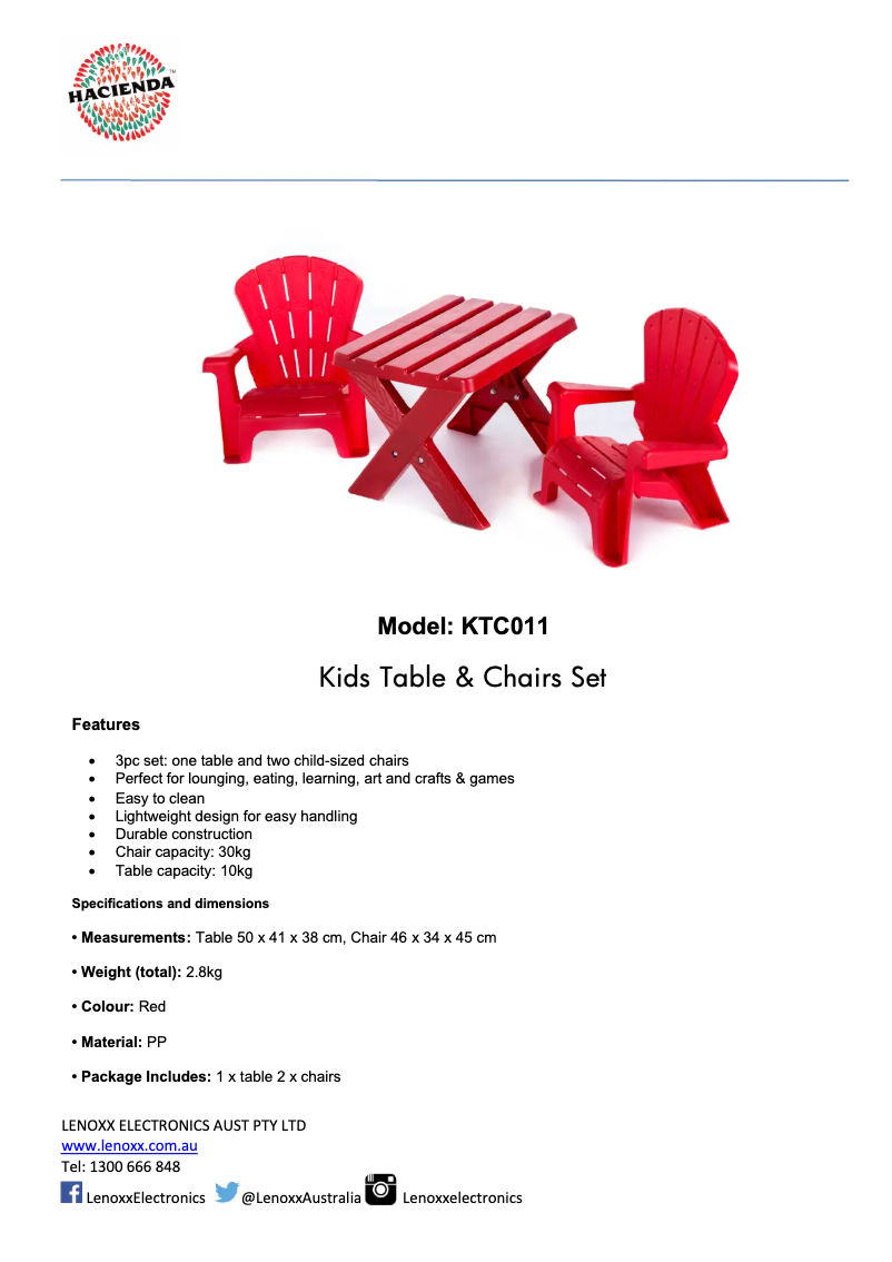 Imagen de la primera página del manual del dispositivo KTC011