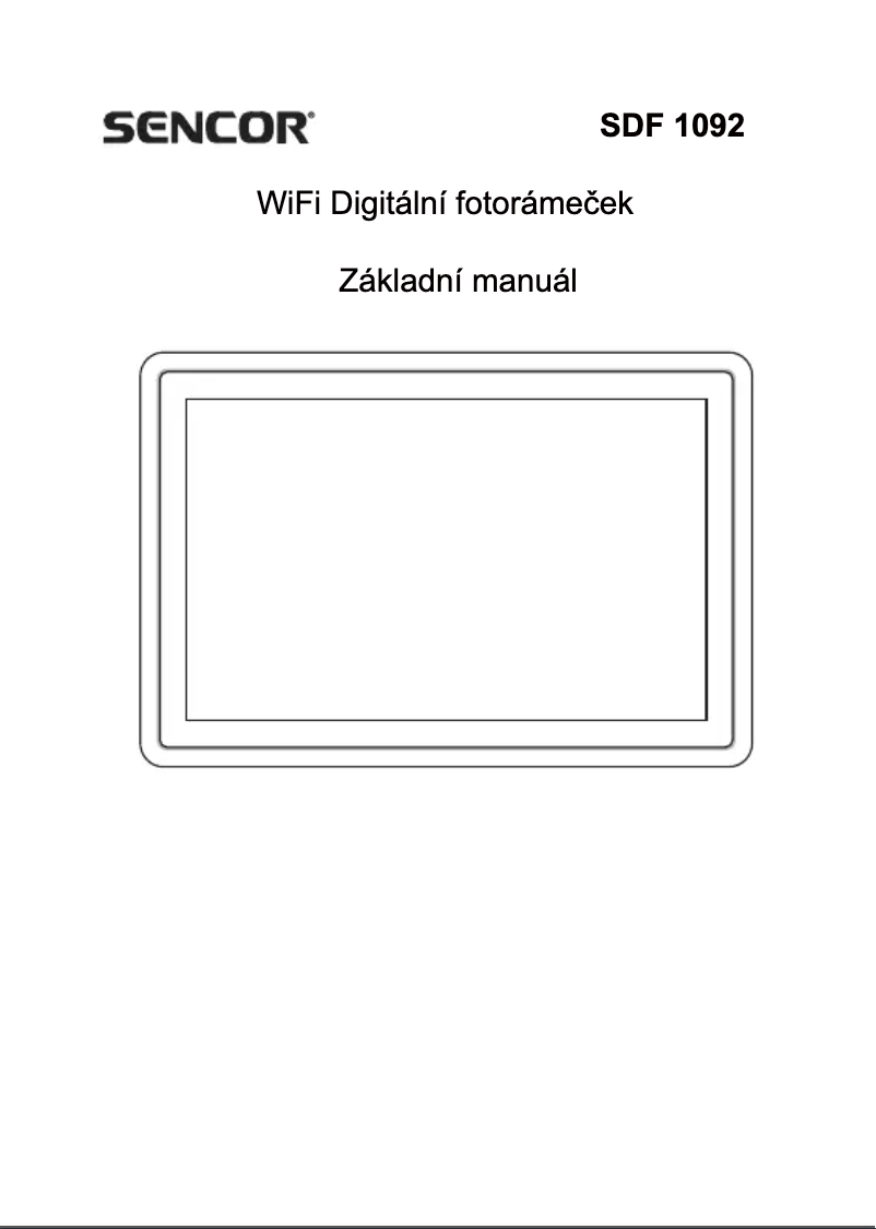 Imagen de la primera página del manual del dispositivo SDF 1092