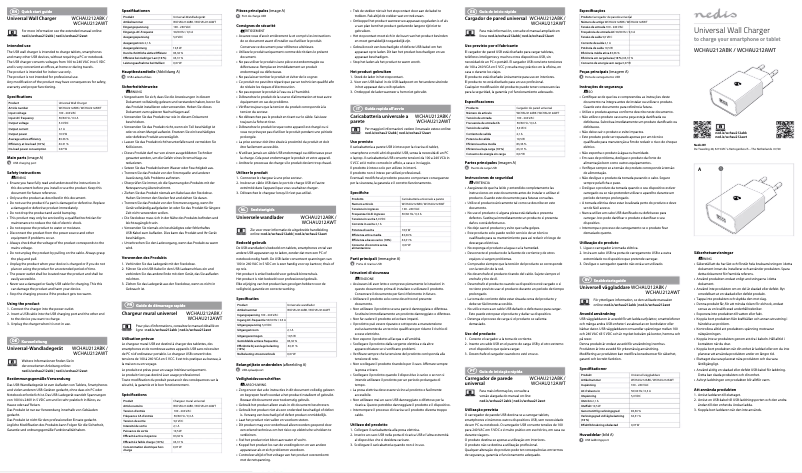 Página nº 1 - Manual de usuario Nedis WCHAU212ABK