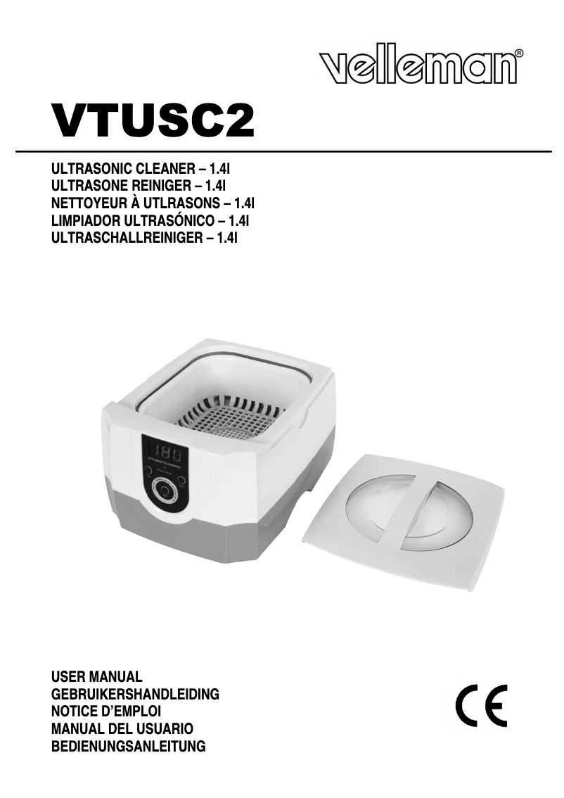 Imagen de la primera página del manual del dispositivo VTUSC2
