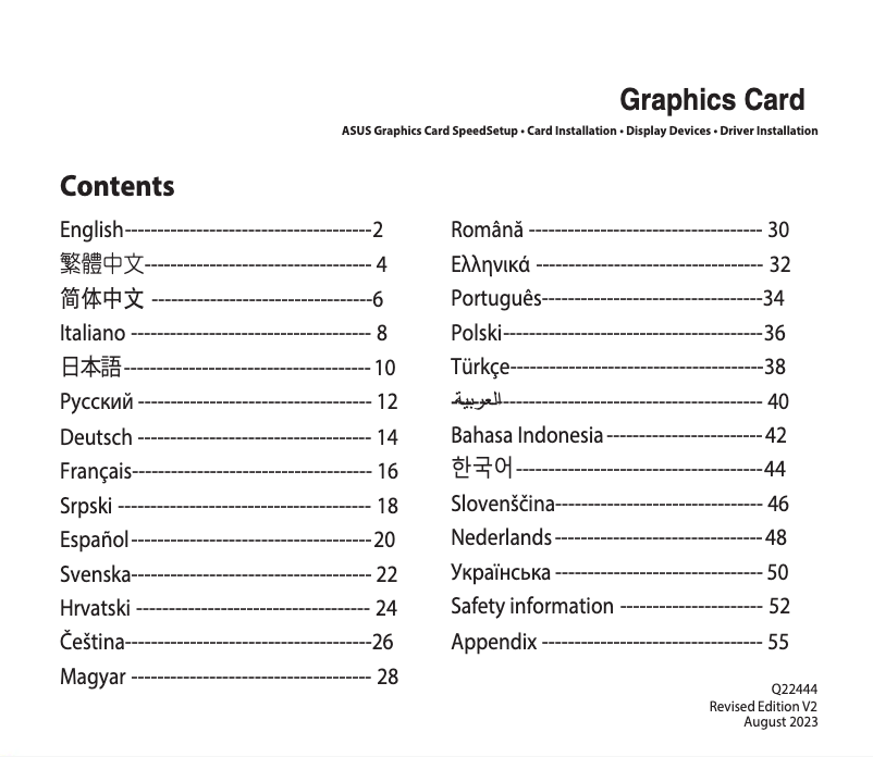 Imagen de la primera página del manual del dispositivo RX6900XT-16G